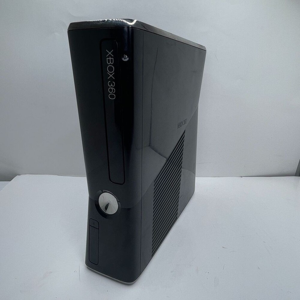 Black Microsoft Xbox 360 S Slim Model 1439 4GB Console Only *No HDD*